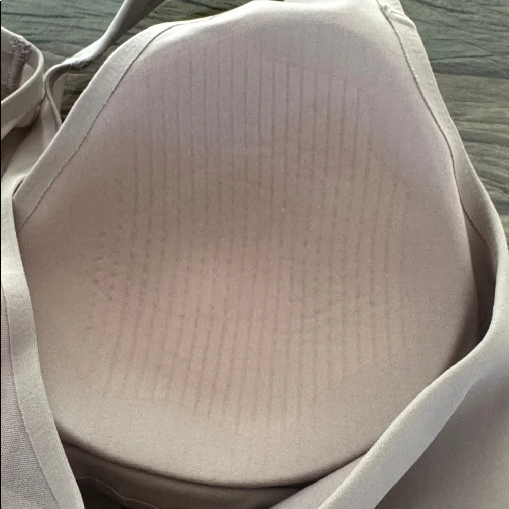 New Victoria's Secret Plunge Wrap Around Tan Mesh Racerback Sports Bra Medium